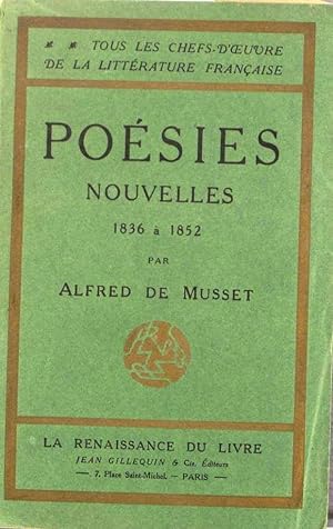 Poésies nouvelles. 1836 à 1852. Vers 1930.