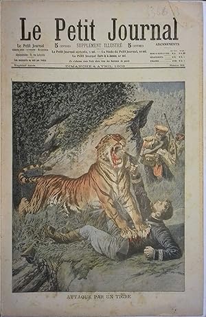 Le Petit journal - Supplément illustré N° 959 : M. Gaston Gaillard attaqué par un tigre près de S...