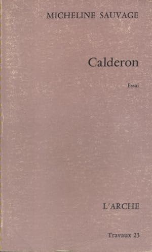 Bild des Verkufers fr Calderon. zum Verkauf von Librairie Et Ctera (et caetera) - Sophie Rosire