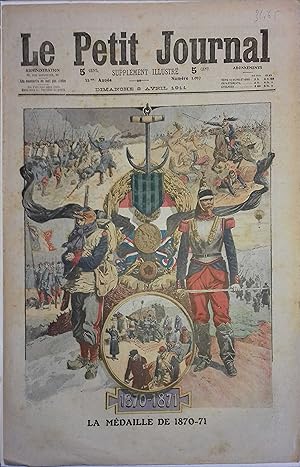 Le Petit journal - Supplément illustré N° 1063 : La médaille de 1870-1871. (Gravure en première p...