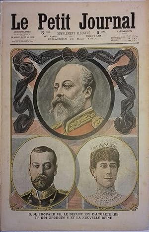 Le Petit journal - Supplément illustré N° 1018 : Edouard VII - Georges V et la nouvelle reine. (G...