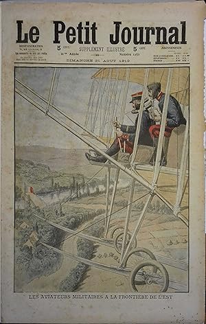 Le Petit journal - Supplément illustré N° 1031 : Aviateurs militaires à la frontière de l'Est. (G...