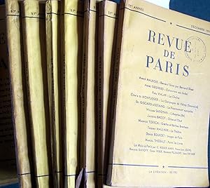 La revue de Paris. Année 1950 complète. 57e année. Mensuel, de janvier à décembre 1950.