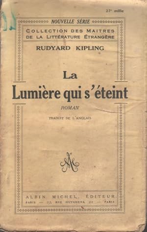 Seller image for La lumire qui s'teint. Roman. Vers 1930. for sale by Librairie Et Ctera (et caetera) - Sophie Rosire