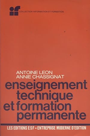 Seller image for Enseignement technique et formation permanente. for sale by Librairie Et Ctera (et caetera) - Sophie Rosire