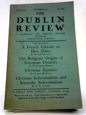 Imagen del vendedor de The Dublin Review October 1940 a la venta por World of Rare Books