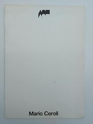 Mario Ceroli. Galleria Forma, Genova, 1972