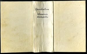 Spiritualium Strenarum ac Variarum Concionum ad diversos hominum status Manipulus [with] Monita S...