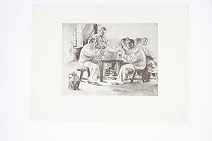 Image du vendeur pour La soupe  la chambre" - Lithographie originale sur Chine - L'Estampe Moderne mis en vente par Librairie Le Feu Follet