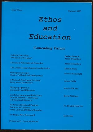 Imagen del vendedor de Ethos and Education Issue 3, Summer 1997 a la venta por LibrairieLaLettre2