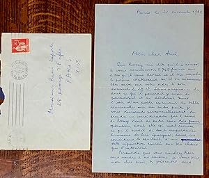 Autograph Letter Signed By Andre Breton 1933 Manuscript Paper