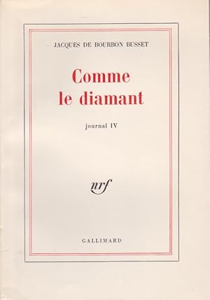 Comme Le diamant. Edition Originale.