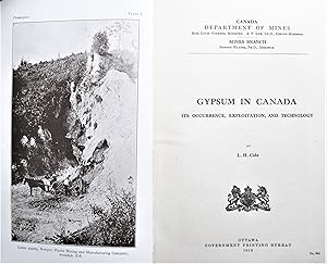 Gypsum in Canada. Its Occurrence, Exploitation, and Technology