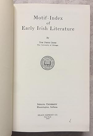 Motif-Index of Early Irish Literature