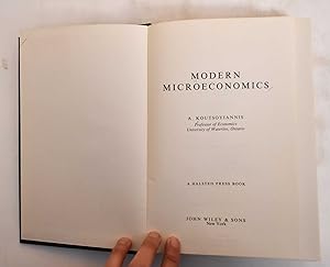 Imagen del vendedor de Modern Microeconomics a la venta por Mullen Books, ABAA