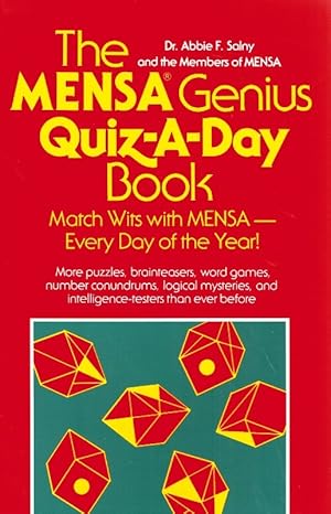 Seller image for The Mensa Genius Quiz-A-Day Book for sale by Z-A LLC