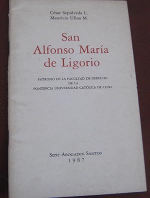 San Alfonso María de Ligorio. Patrono de la Facultad de Derecho de la Pontificia Universidad Cató...