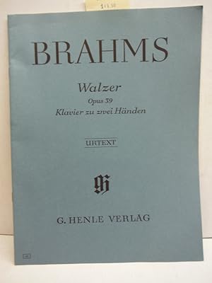 Walzer Op.39 - Klavier zu zwei Handen