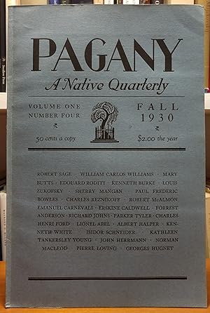 Imagen del vendedor de Pagany: A Native Quarterly: Volume One, Number Four, Fall 1930 a la venta por Grey Matter Books