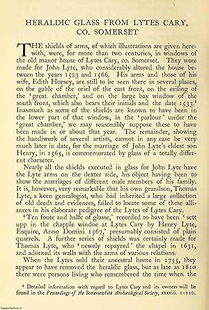 Immagine del venditore per Heraldic Glass From Lytes Cary, Co. Somerset (illustrated). An original article from The Ancestor, a Quarterly Review of County & Family History, Heraldry and Antiquities, 1902. venduto da Cosmo Books