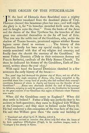 Imagen del vendedor de The Origin Of The Fitzgeralds. Part 1. An original article from The Ancestor, a Quarterly Review of County & Family History, Heraldry and Antiquities, 1902. a la venta por Cosmo Books