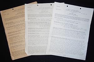 3 BuAer Logs from the Navy Department, Bureau of Aeronautics