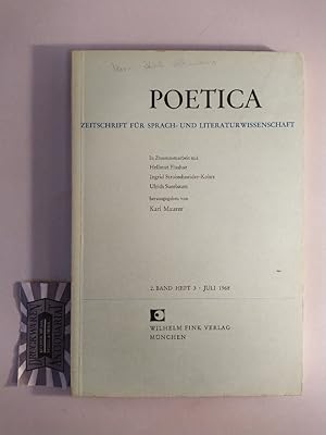 Seller image for Poetica: Zeitschrift fr Sprach- und Literaturwissenschaft: 2. Band Heft 3 - Juli 1968. for sale by Druckwaren Antiquariat