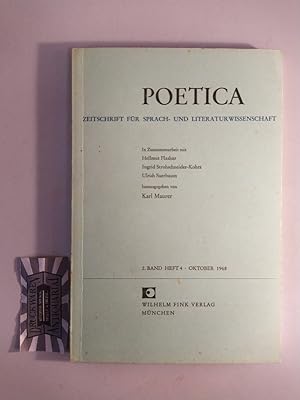 Seller image for Poetica: Zeitschrift fr Sprach- und Literaturwissenschaft: 2. Band Heft 4 - Oktober 1968. for sale by Druckwaren Antiquariat