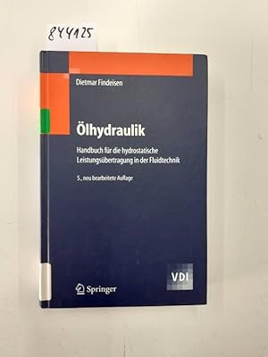 Seller image for lhydraulik : Handbuch fr die hydrostatische Leistungsbertragung in der Fluidtechnik VDI for sale by Versand-Antiquariat Konrad von Agris e.K.