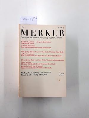 (1976) Merkur : Deutsche Zeitschrift für europäisches Denken