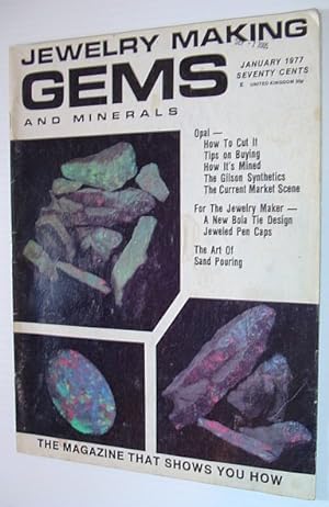 Bild des Verkufers fr Jewelry Making Gems and Minerals Magazine- January 1977 - No. 459 zum Verkauf von RareNonFiction, IOBA