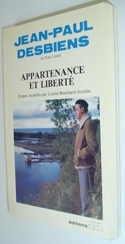 Seller image for Appartenance et Liberte for sale by RareNonFiction, IOBA