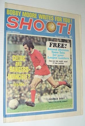 SHOOT! Soccer/Football Magazine, 23 August 1969 *CENTERFOLD COLOUR PHOTO OF LEEDS UNITED - LEAGUE...