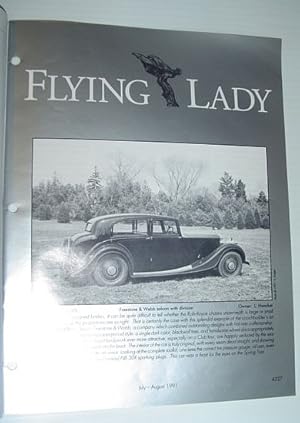 Seller image for Flying Lady - The Periodical of the Rolls-Royce Owner's Club, Inc., July/August 1991 for sale by RareNonFiction, IOBA