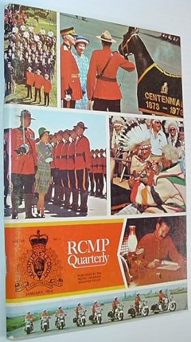 Seller image for The RCMP (Royal Canadian Mounted Police) Quarterly - January 1974, Vol. 39 No. 1 for sale by RareNonFiction, IOBA