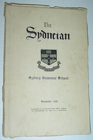 Seller image for The Sydneian, December 1951 - Sydney (Australia) Grammar School for sale by RareNonFiction, IOBA