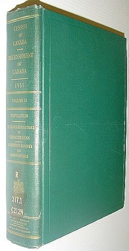 Ninth Census of Canada - 1951 - Neuvieme Recensement Du Canada: Volume II (Two) - Population - Cr...