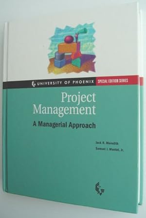 Imagen del vendedor de Project Management - A Managerial Approach: University of Phoenix Special Edition Series: Includes CD-ROM and Floppy Disk a la venta por RareNonFiction, IOBA