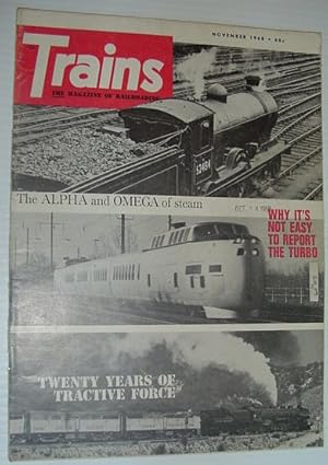 Bild des Verkufers fr Trains - The Magazine of Railroading: November 1968 zum Verkauf von RareNonFiction, IOBA