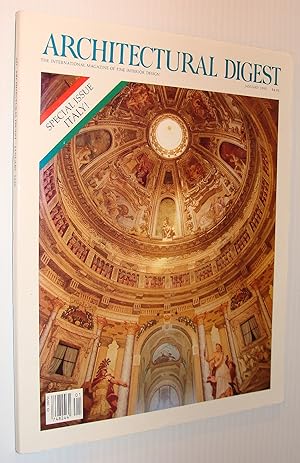 Seller image for Architectural Digest Magazine, January 1990 *Special Italy Issue* for sale by RareNonFiction, IOBA