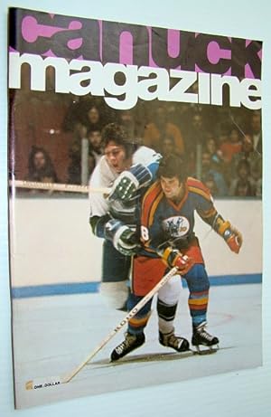 Image du vendeur pour Vancouver Canuck Magazine, November 5, 1974 - Colour Cover Photo of Bob Dailey Checking a Kansas City Scout mis en vente par RareNonFiction, IOBA