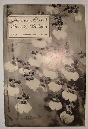 American Orchid Society Bulletin Vol. 28 December, 1959 No. 12