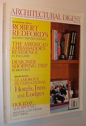 Seller image for Architectural Digest Magazine, December 2000 *Robert Redford's Manhattan Penthouse* for sale by RareNonFiction, IOBA