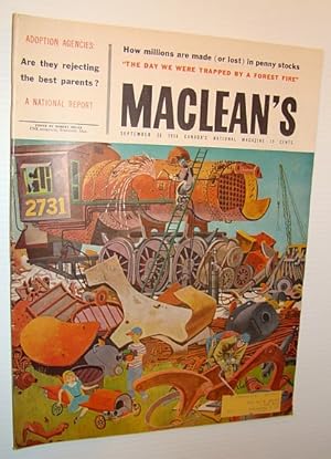 Bild des Verkufers fr Maclean's - Canada's National Magazine, September 26, 1959 - The World of Duddy Kravitz zum Verkauf von RareNonFiction, IOBA