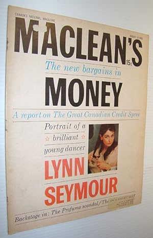 Immagine del venditore per Maclean's, Canada's National Magazine, August 10, 1963 - Cover Photo of Dancer Lynn Seymour venduto da RareNonFiction, IOBA