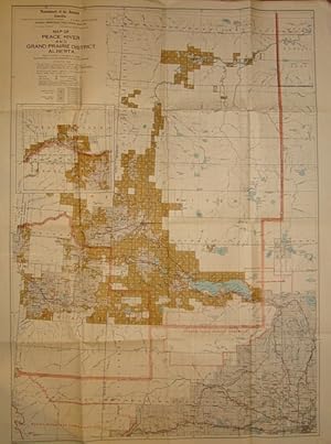 Map of Peace River and Grand Prairie District, Alberta, January 1929 - Homesteading Map