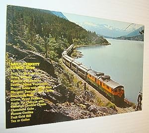 Lake Bennett Lunch Stop: Picture Post Card (PPC) Colour Photo of a White Pass & Yukon Railway Tra...