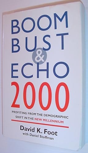 Bild des Verkufers fr Boom Bust and Echo 2000 : Profiting from the Demographic Shift in the New Millennium zum Verkauf von RareNonFiction, IOBA