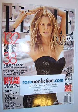 Seller image for Elle Magazine, August 2010 - Drew Barrymore Cover for sale by RareNonFiction, IOBA