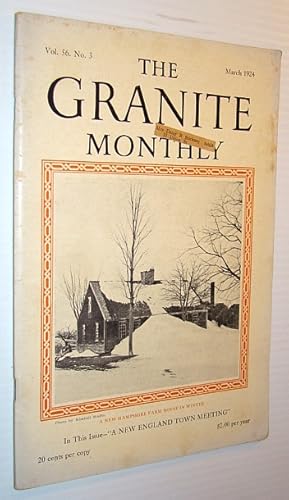 Bild des Verkufers fr The Granite Monthly - A New Hampshire Magazine, March 1924 zum Verkauf von RareNonFiction, IOBA